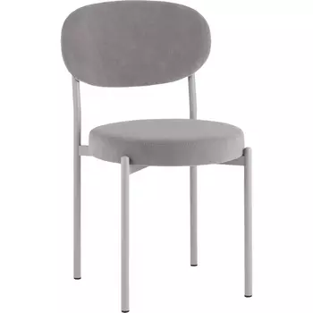 Стул Бриф SN велюр серый каркас светло-серый муар Stool Group (арт.УТ000039448)