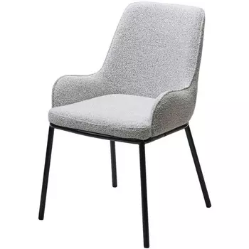 Стул BRIO CATO-16 Светло-серый, фактурная ткань / черный каркас, ®DISAUR 629M05645 M-City