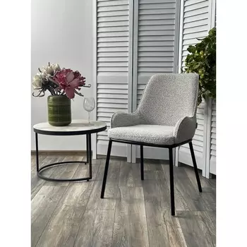 Стул BRIO UF995-02, букле / черный каркас / Товарный знак DISAUR M-City