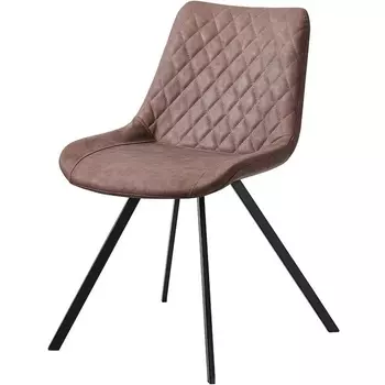 Стул C-931 коричневый PU FENGMA 5/матовый черный (ESF)