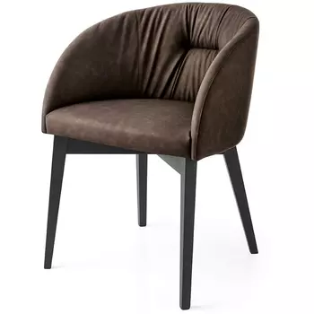 Стул CB/1910, BCH P132 GRAPHITE/ S0G SOIL BROWN M-City Rosie CB1910P132S0G