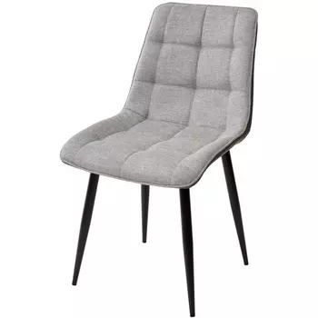 Стул 1983-07 серый/ RU-07 серая сталь/ черный каркас M-City Chic 628M03711