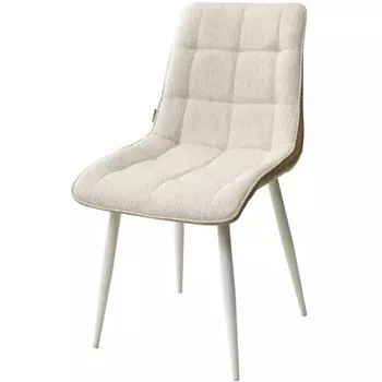 Стул TRF-11 светло-бежевый/ RU-16 винтаж/ белый каркас M-City Chic 628M03703 (4 шт.)