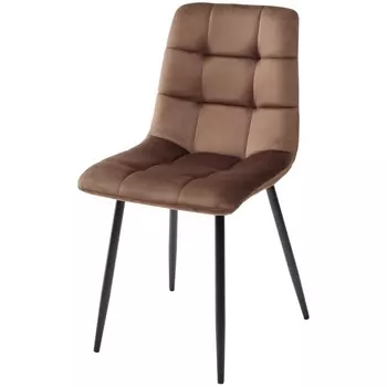 Стул CHILLI G062-10 шоколадный, велюр / черный каркас М-City M-City (4 шт.)