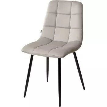 Стул CHILLI G062-37 серый шелк, велюр / черный каркас М-City M-City (4 шт.)