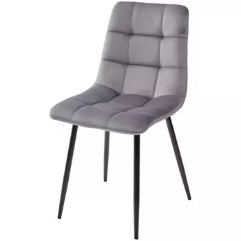 Стул CHILLI G062-40 серый, велюр (M-City)