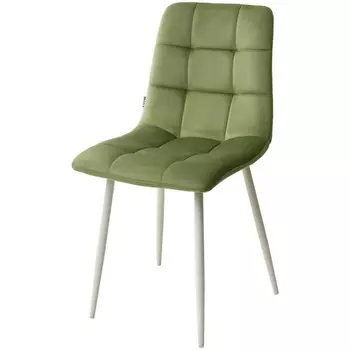 Стул G108-27 террариумный мох/ белый каркас, велюр M-City Chilli UDC7094G10827WHT