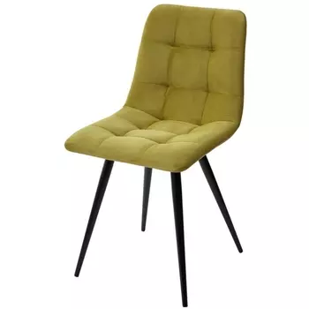 Стул оливковый #H25, велюр / черный каркас, шт/ к M-City CHILLI-Q 461MC04605 (4 шт.)