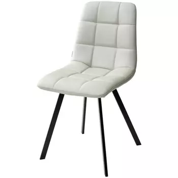 Стул HK017-03 светло-серый, PU/ черный каркас M-City Chilli UDC8025HK01703 (4 шт.)