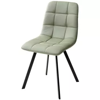 Стул HK017-15 серо-зеленый, PU/ черный каркас M-City Chilli UDC8025HK01715