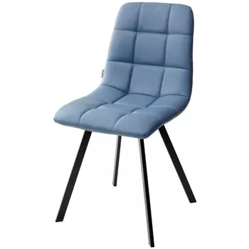 Стул HK017-17 глубокий голубой, PU/ черный каркас M-City Chilli UDC8025HK01717