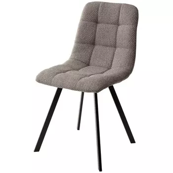 Стул TRF-12 серо-коричневый, ткань/ черный каркас M-City Chilli 628M03783