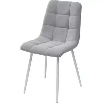 Стул UF860-02B серо-голубой, ткань/ белый каркас M-City Chilli UDC7094UF86002BWH (4 шт.)