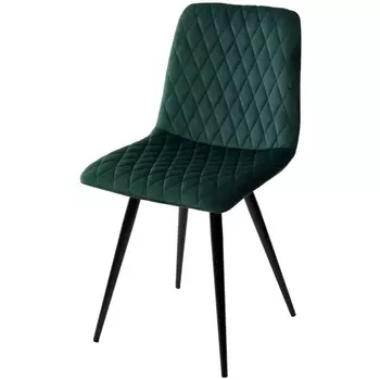 Стул ЗЕЛЕНЫЙ #19, велюр / черный каркас шт/ к M-City CHILLI-X 461MC04616 (4 шт.)