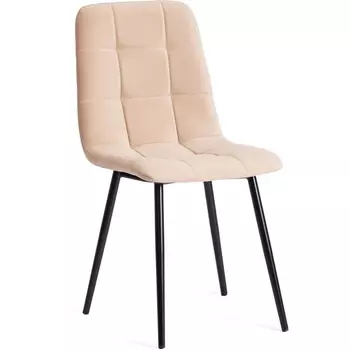 Стул CHILLY MAX / 1 шт. в упаковке (Велюр,Металл /Бежевый,Черный) Tetchair
