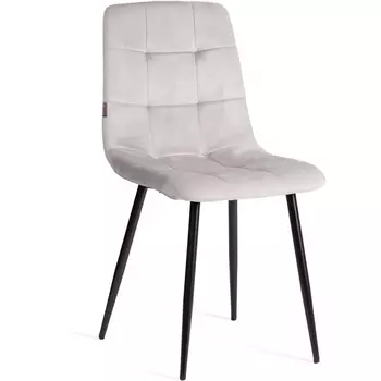 Стул CHILLY (mod. JSC-220) / 2 шт. в упаковке Tetchair (Велюр,Металл /Серый) арт.24563