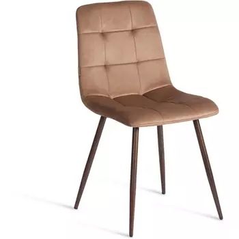 Стул CHILLY (mod. JSC-220) / 2 шт. в упаковке Tetchair (Велюр,Металл /Коричневый,Орех) арт.24572