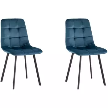 Стул Chilly велюр сине-зеленый 2 шт. Stool Group (арт.УТ000039337)