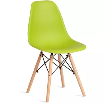 Стул CINDY (EAMES) (mod. 1801) / 1 шт. в упаковке (Дерево бук,Металл,Пластик /Оливковый) Tetchair