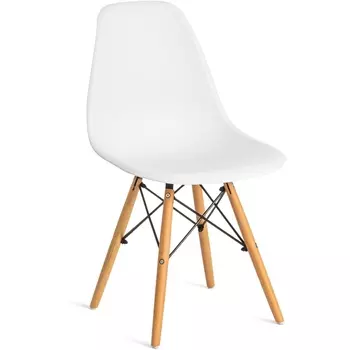 Стул CINDY (EAMES) (mod. 1801) / 1 шт. в упаковке (Дерево бук,Металл,Пластик /Белый) Tetchair