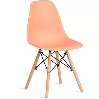 Стул CINDY (EAMES) (mod. 1801) / 2 шт. в упаковке Tetchair (Дерево бук,Металл,Пластик/Оранжевый) арт.24426