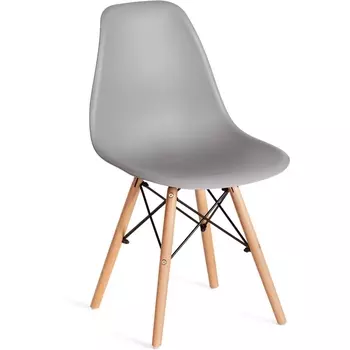 Стул CINDY (EAMES) (mod. 1801) / 2 шт. в упаковке Tetchair (Дерево бук,Металл,Пластик/Серый) арт.24422