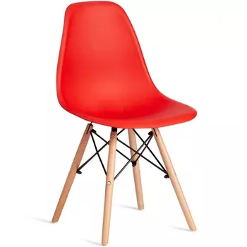 Стул CINDY (EAMES) (mod. 1801) / 2 шт. в упаковке Tetchair (Дерево бук,Металл,Пластик/Красный) арт.24427