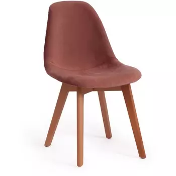 Стул CINDY SOFT (mod. C1021F1) коралловый (HLR 44)/натуральный (вельвет/дерево) (Tetchair)