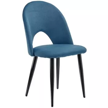 Стул голубой с черными ножками Bradex Home Cleo FR 0532