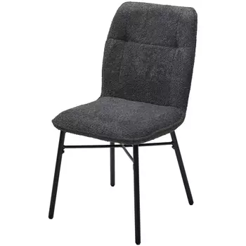 Стул COMO UF998-16 темно-серый, букле / черный каркас / Товарный знак DISAUR M-City (4 шт.)