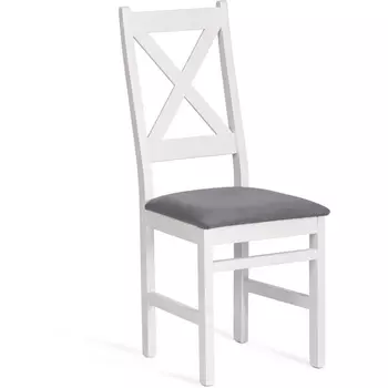 Стул CROSSMAN (комплект) (Шпон/Белый,Серый) Tetchair арт.21626