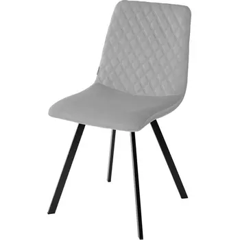 Стул BLUVEL-03 GREY, велюр M-City DAIQUIRI 628B03BLK (4 шт.)