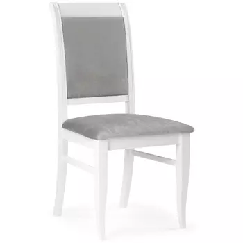 Деревянный стул Woodville Авелин серый велюр / белый 515983