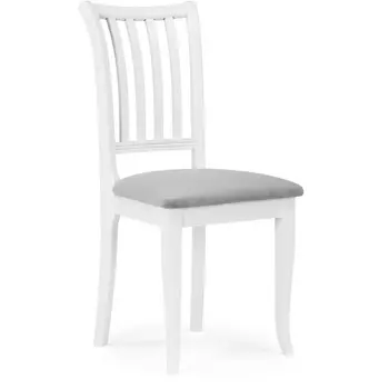 Деревянный стул Woodville Фрезино серый велюр / белый 515972