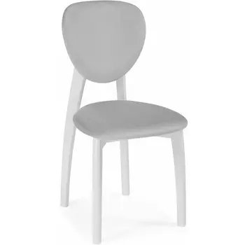 Стул деревянный Woodville Вакимо ткань tenerife silver / белый арт.615247