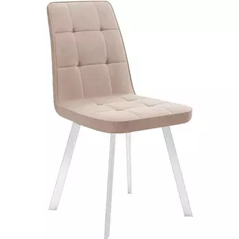 Стул DikLine 207 B03 BEIGE, ножки белые арт.00-00060168 Dikline
