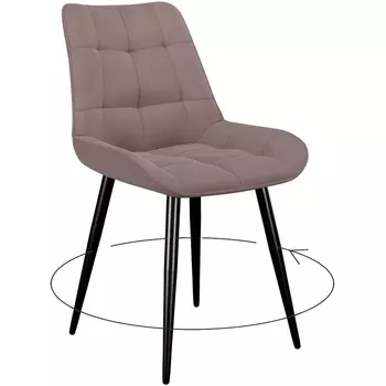 Стул DikLine 226 поворотный B5 LATTE, ножки черные 00-00072876 Dikline