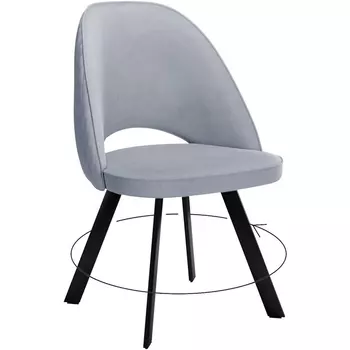 Стул DikLine 228 поворотный, Z46 перламутр, ножки черные Dikline