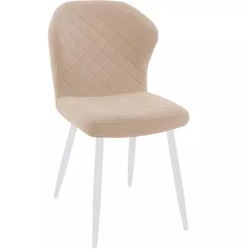 Стул DikLine 239М B03 BEIGE, ножки белые арт.00-00064158 Dikline