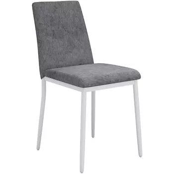 Стул DikLine 270 SB6 св.сер, ножки белые арт.00-00076721 Dikline