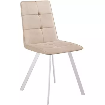 Стул DikLine 280 B03 BEIGE, ножки белые Dikline
