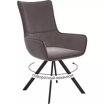 Стул DikLine 289 поворотный E09 капучино, ножки черные арт.00-00074689 Dikline
