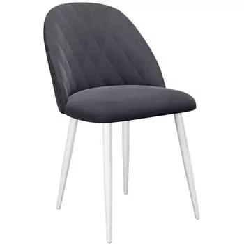 Стул DikLine 302 B28 ANTRACITE, ножки белые Dikline