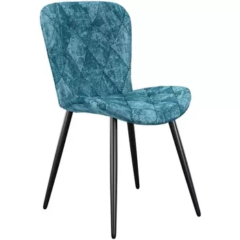 Стул DikLine 303 M19 бирюза, ножки черные арт.00-00073898 Dikline