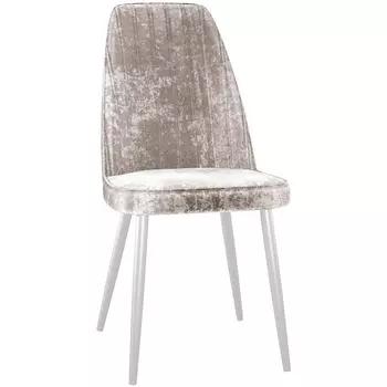 Стул DikLine 326 M02 бежевый, ножки белые арт.00-00073762 Dikline