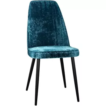 Стул DikLine 326 микровелюр M19 бирюза, ножки черные Dikline