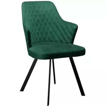 Стул DikLine 345 K13 изумруд, ножки черные арт.00-00076159 Dikline