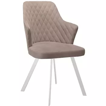 Стул DikLine 345 K4 капучино, ножки белые арт.00-00076161 Dikline