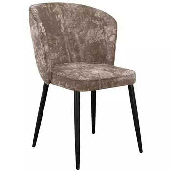 Стул DikLine 347 микровелюр M05 шоколад, ножки черные Dikline