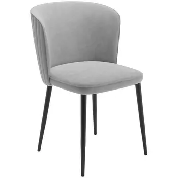 Стул DikLine 347PRO B22 GREY, ножки черные 00-00070662 Dikline